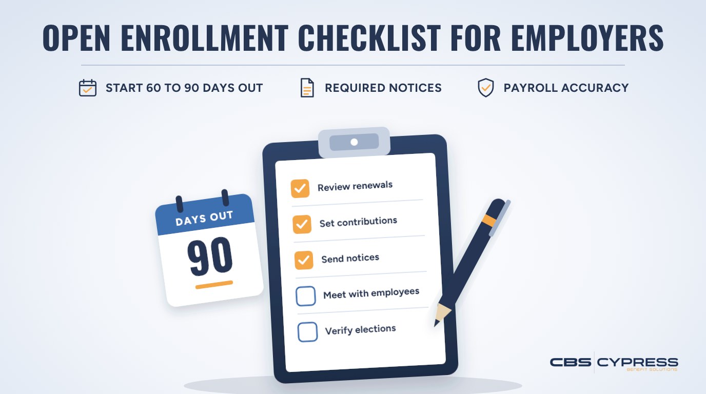 Open Enrollment Checklist for Employers